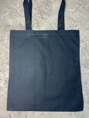 Baumwolle Tasche mit langen Henkel dunkelblau