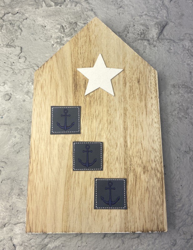 Labels Anker blau