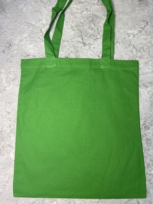 Baumwolle Tasche mit langen Henkel grün