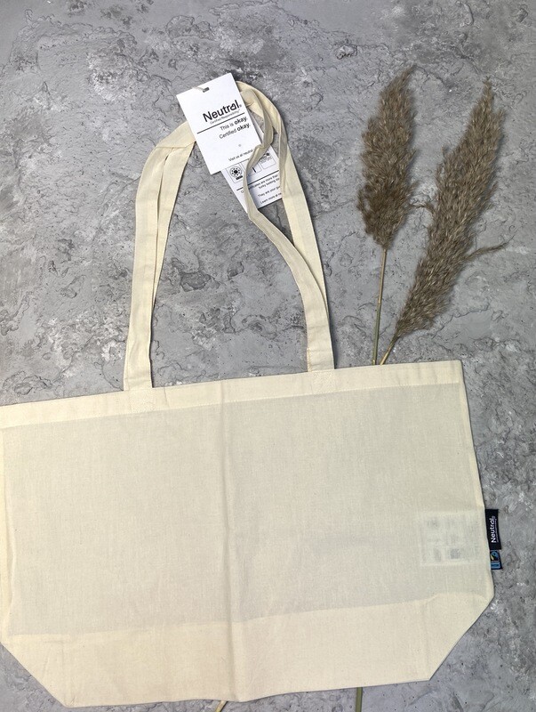 Bio Baumwolle Shopper Natur