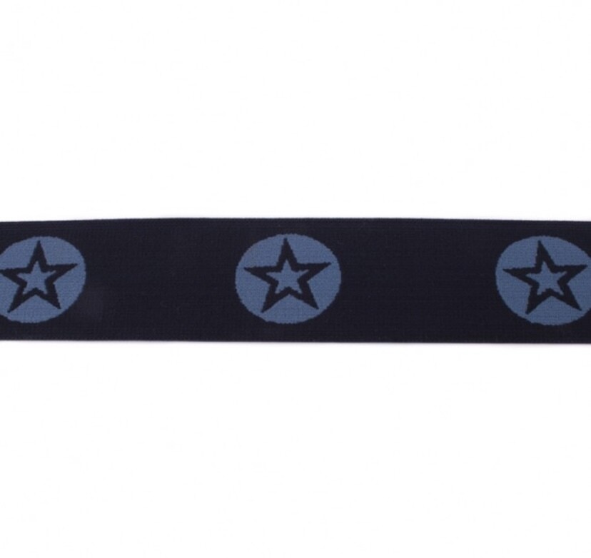 Gummi Stern blau 4 cm