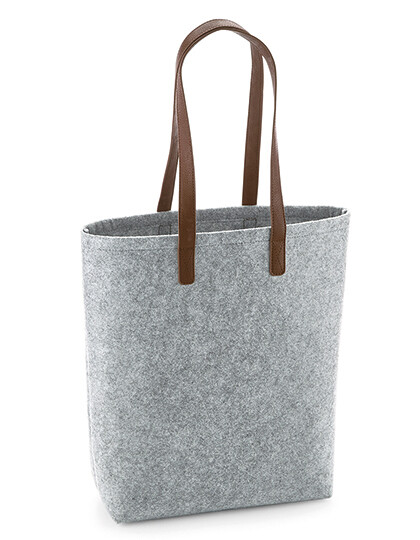 Filztasche hellgrau meliert