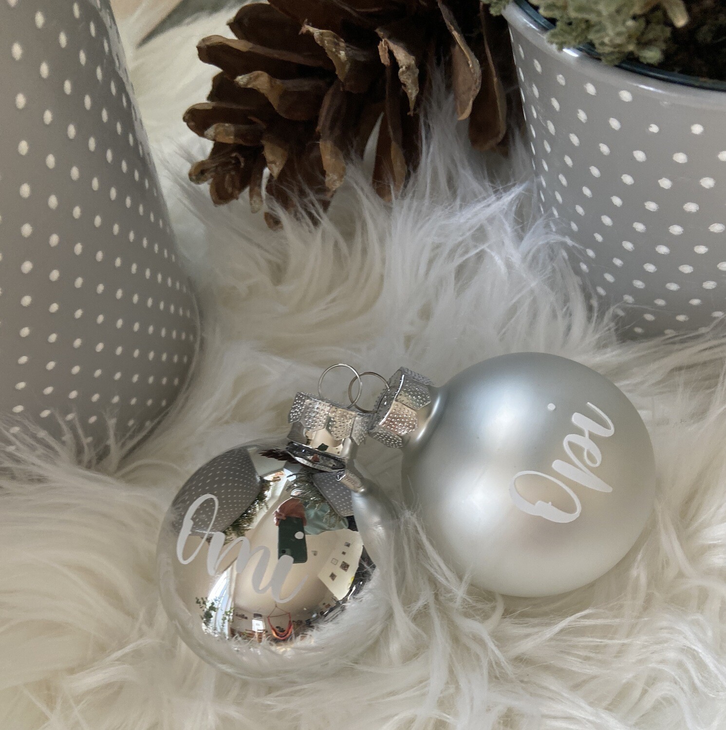 Weihnachtskugel Glas personalisiert
