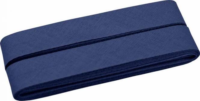 5 m Baumwolle Schrägband gefalzt Blau