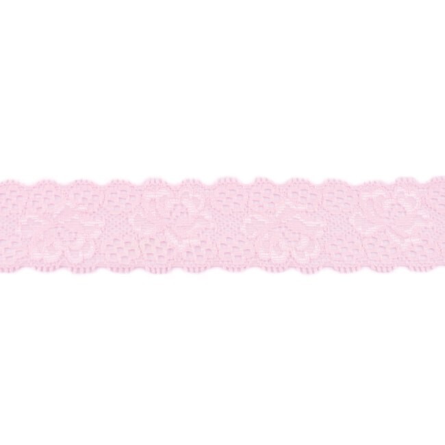 Spitze elastisch 35 mm Rosa