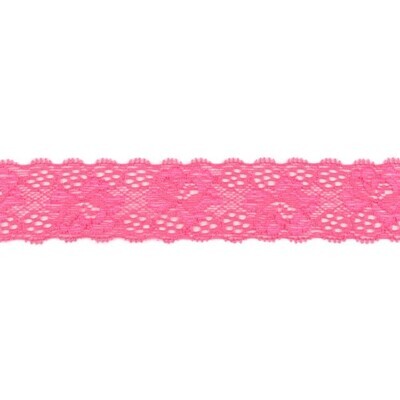 Spitze elastisch 35 mm Pink