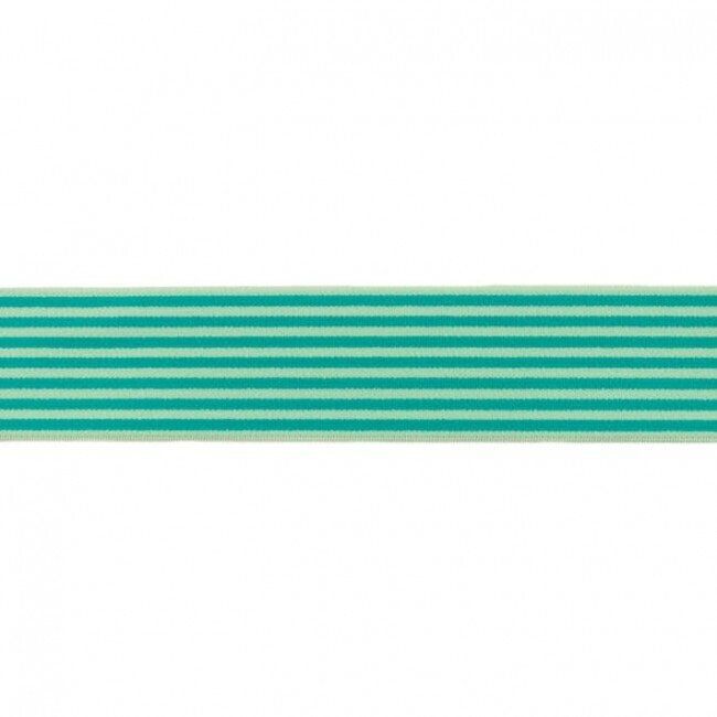 Gummi Streifen Grün 4 cm