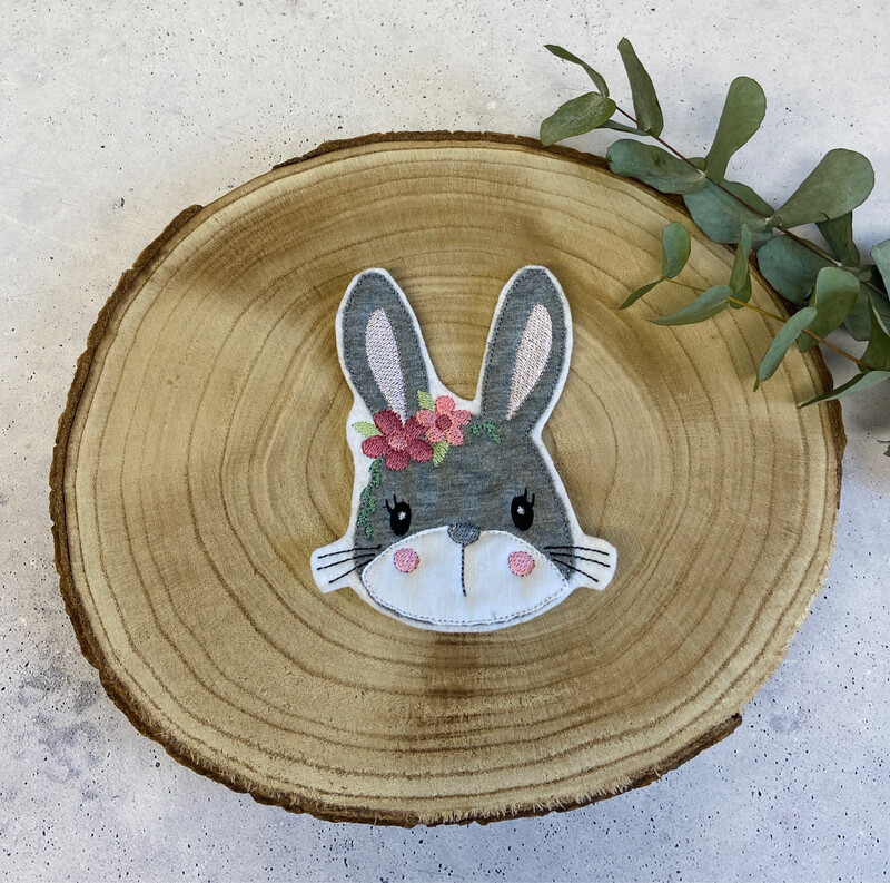Blumen Hase Applikation