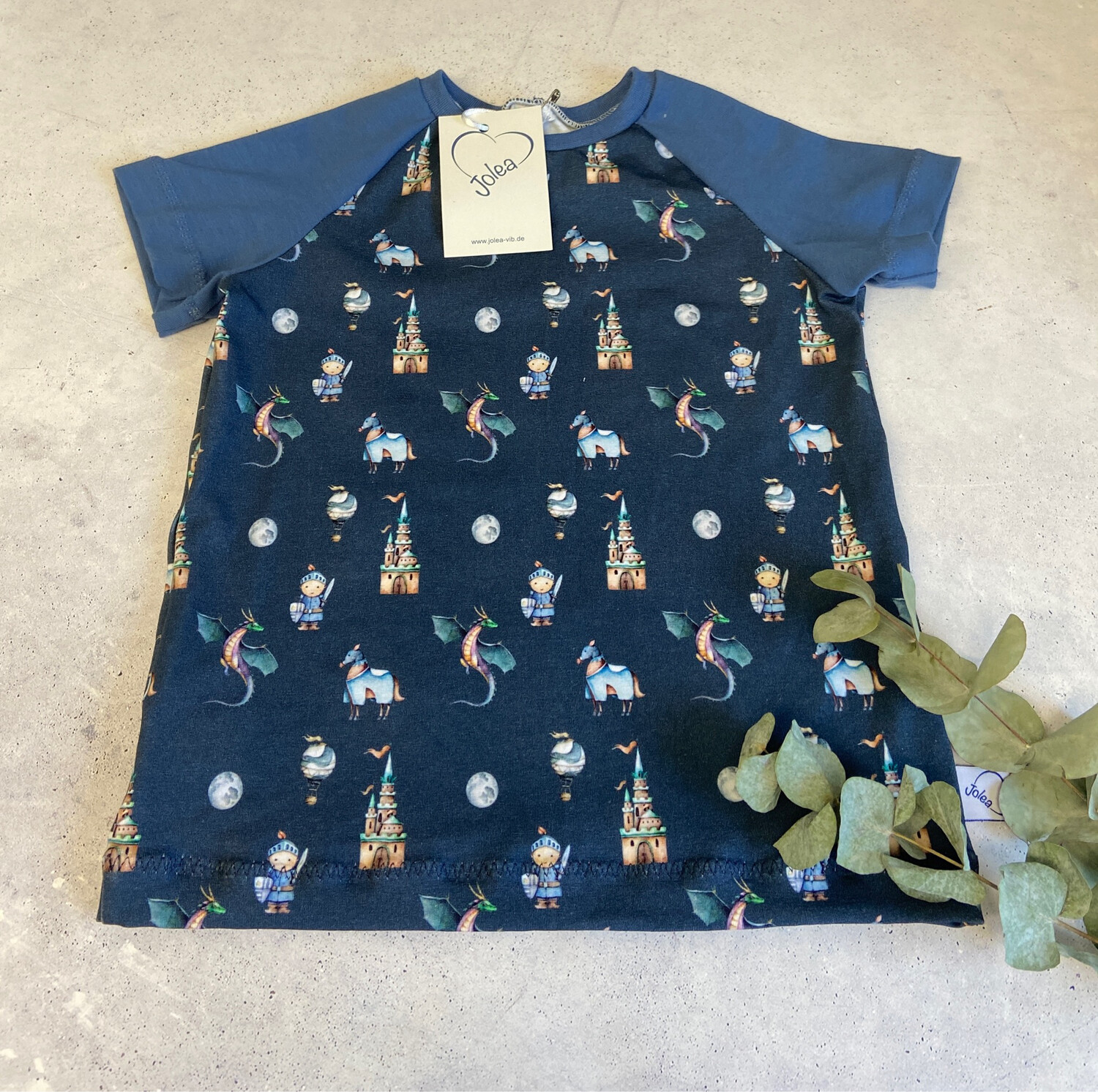 T-Shirt Ritter / Drache Gr. 62 - Gr. 164