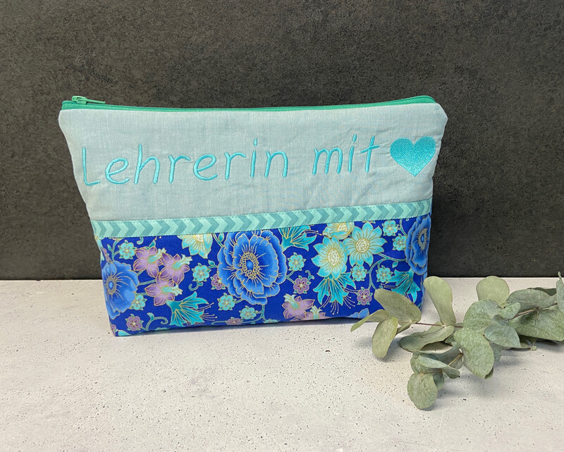 Kulturbeutel Blumen Gold Personalisierbar Kulturbeutel Blumen Gold Personalisierbar