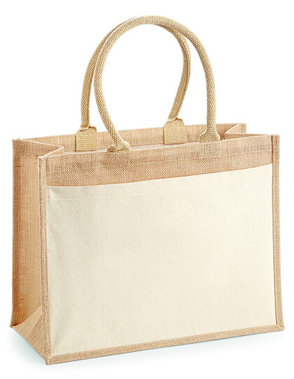 Jute Canvas Tasche groß