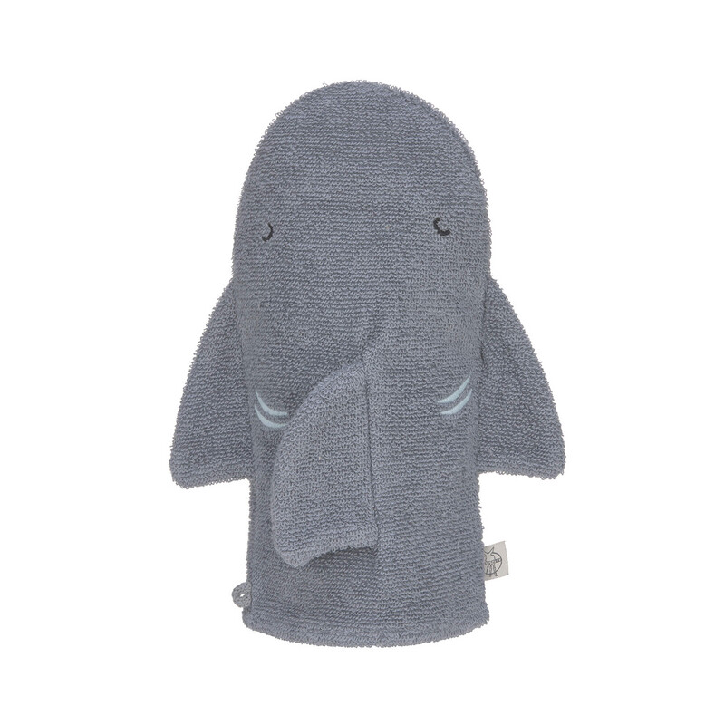Spiel-Waschhandschuh GOTS, Hai Grau Spiel-Waschhandschuh GOTS, Hai Grau