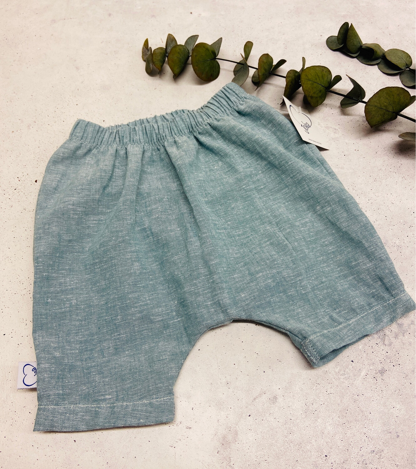 Kurze Hose aus Leinen Gr. 62 - 116