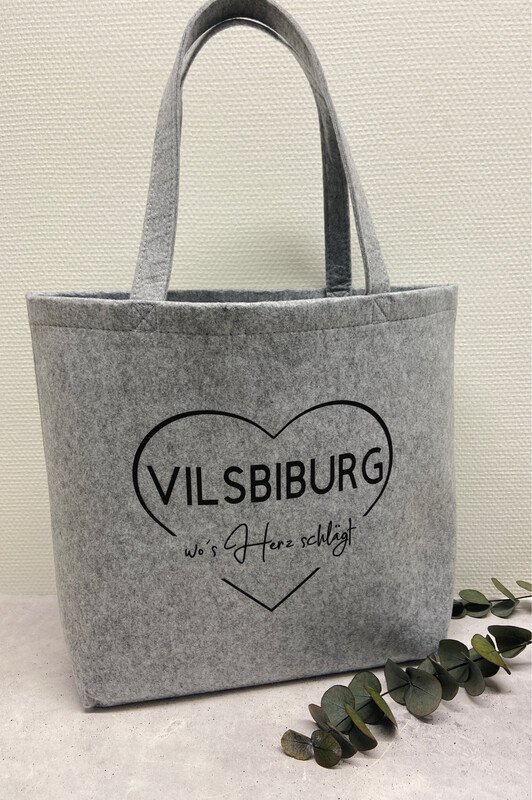 Filz Shopper wo’s Herz schlägt / Vilsbiburg