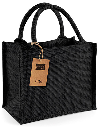 Jute Tasche schwarz