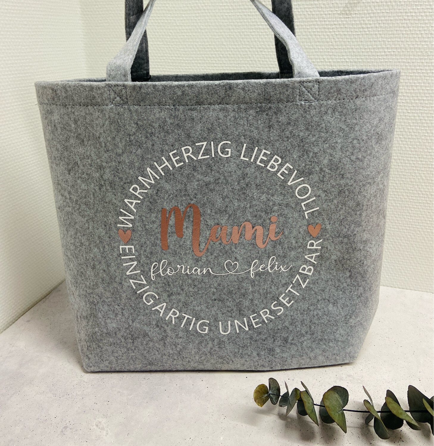Filz Shopper Mami + Namen ❤️