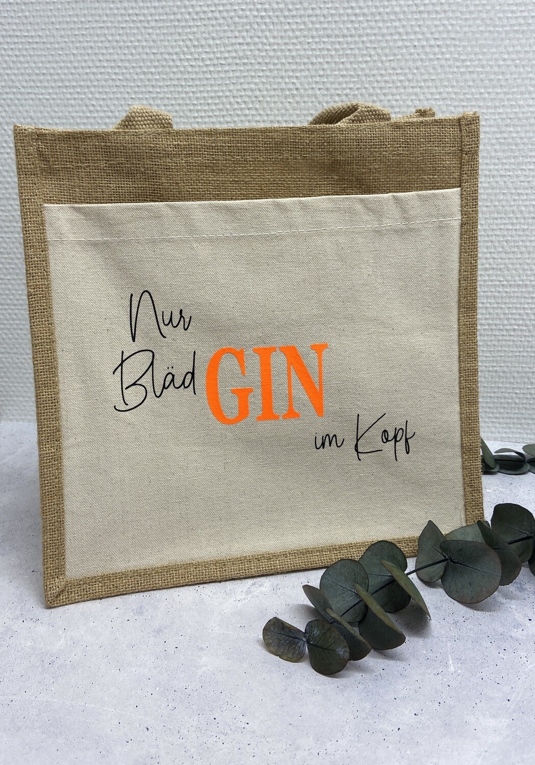 Jute Canvas Mini Bag / GIN