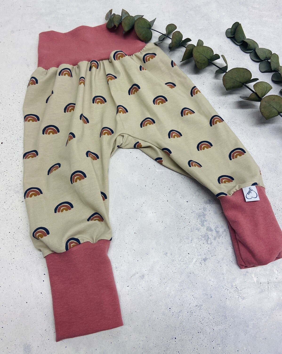 Sofortkauf Pumphose Jersey Regenbogen Gr.86/92