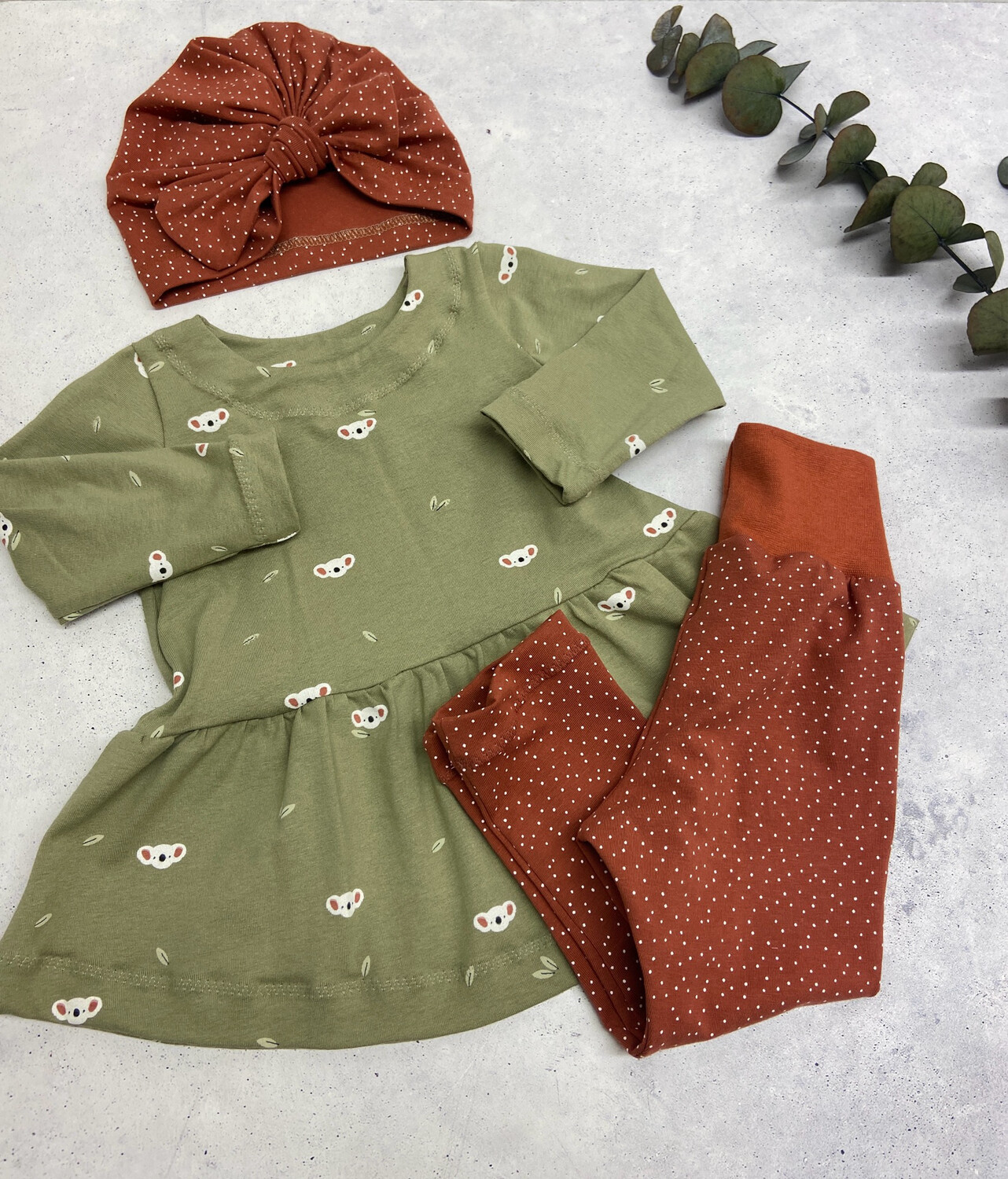 Long Bluse / Tunika Koala Gr. 74 - Gr. 164
