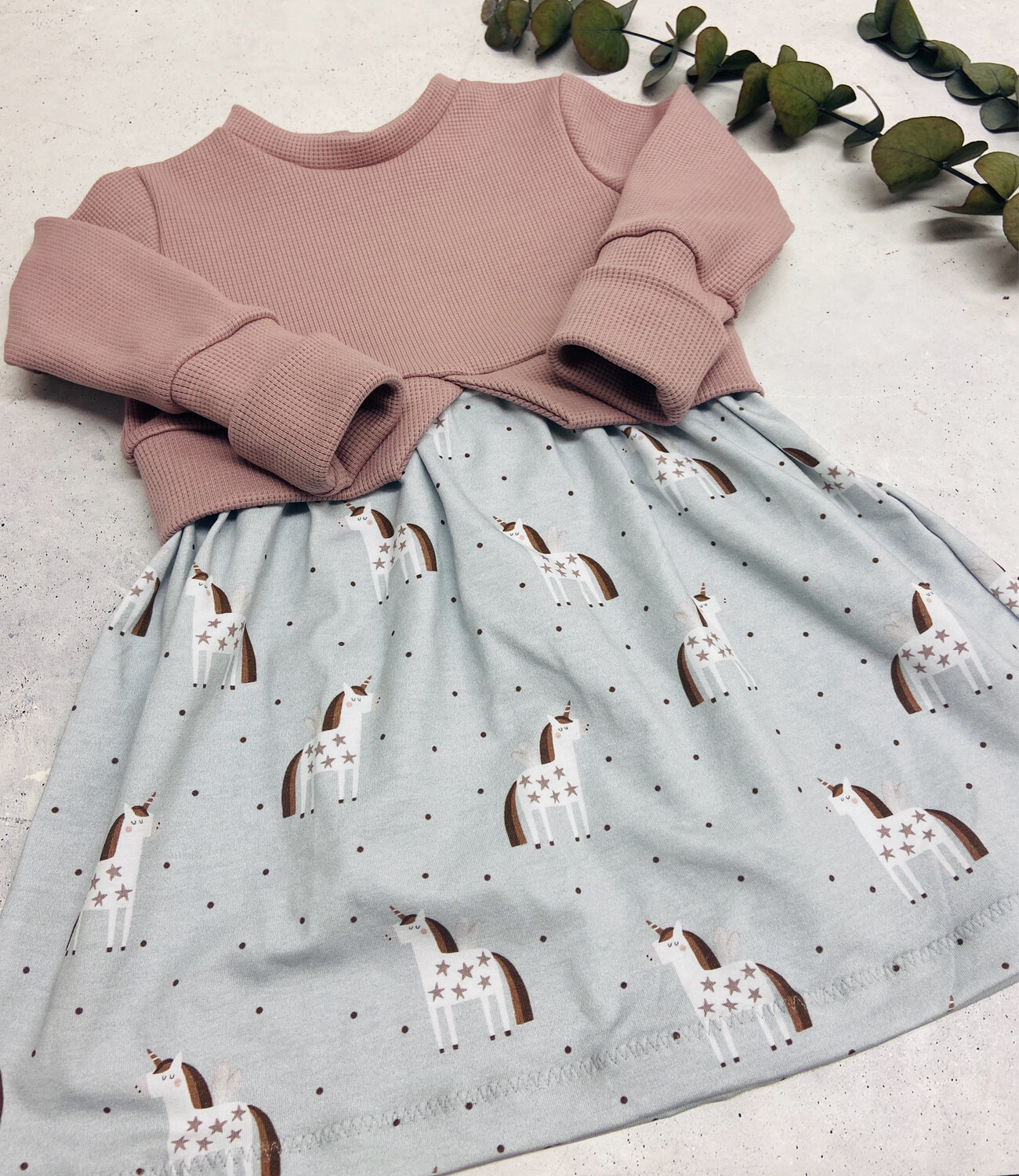 Girly Sweater Einhorn Gr. 80 - 158