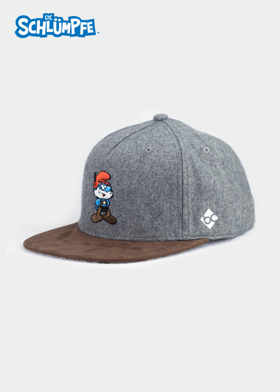 Cap "Papa Schlumpf" - dunkelgrau (Snapback)  Bavarian Caps