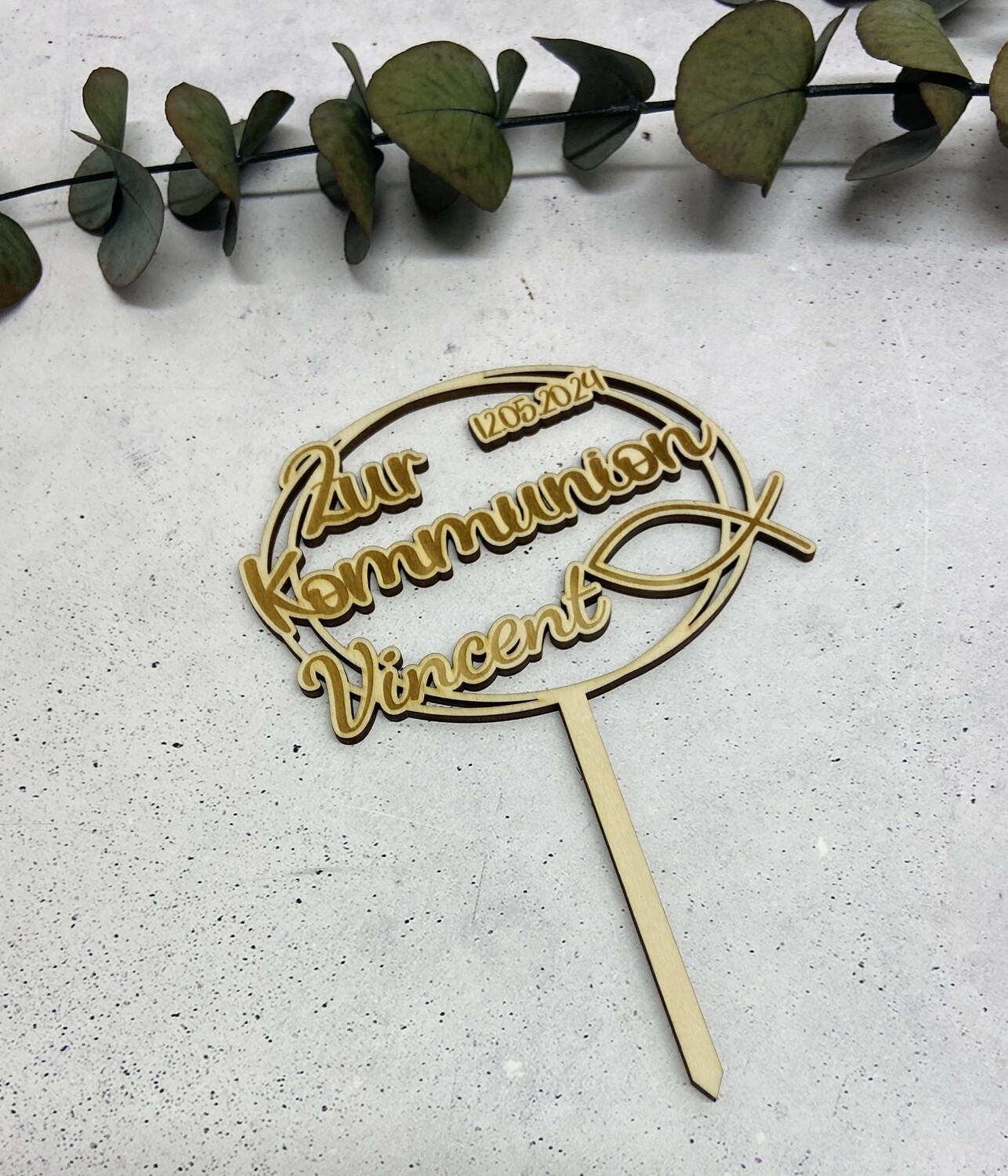 Cake Topper zur Kommunion