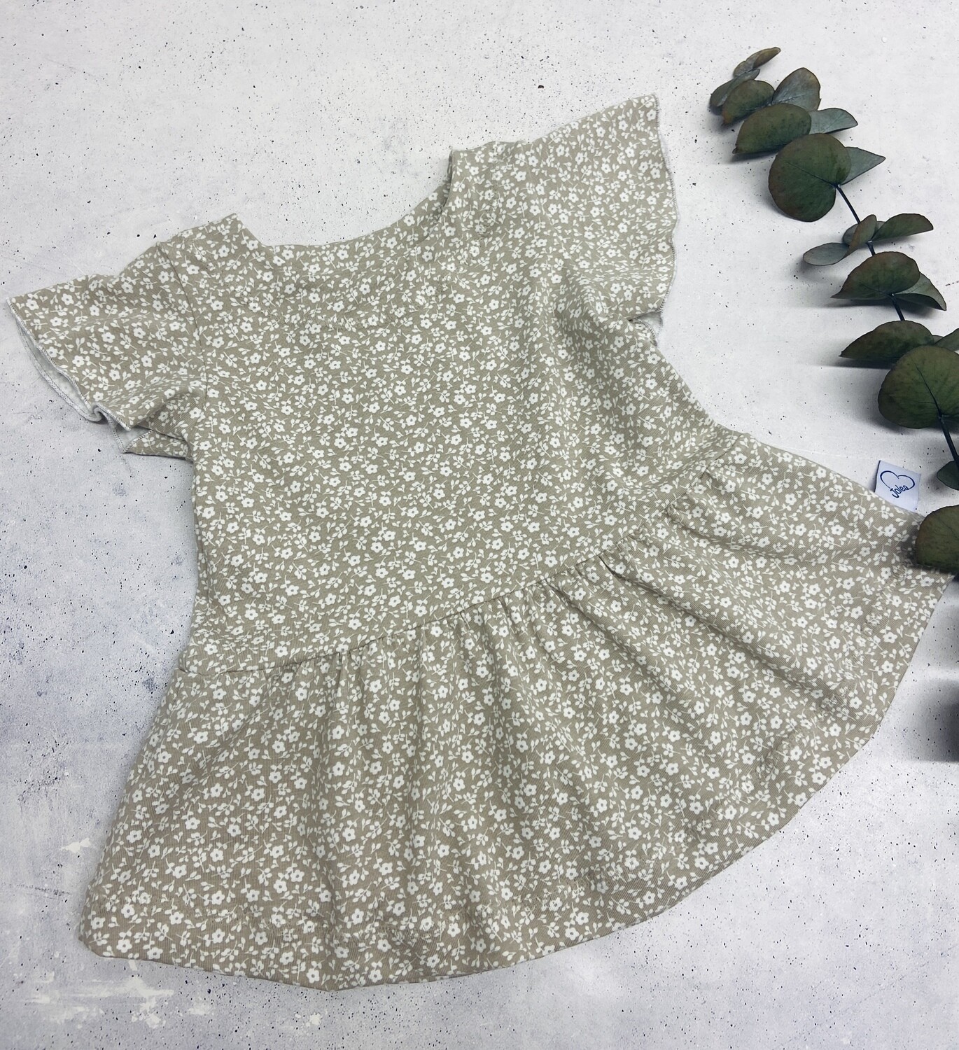 Long Bluse / Tunika Blumen Gr. 74 - Gr. 164