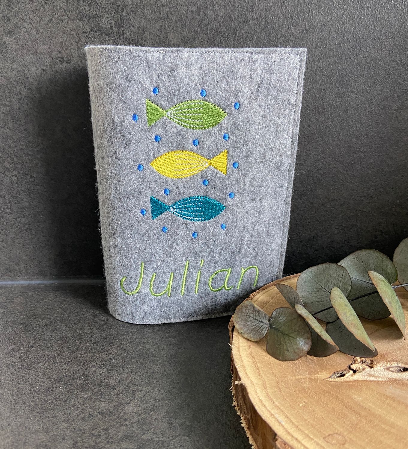 Gotteslobhülle Fische Dunkelgrün