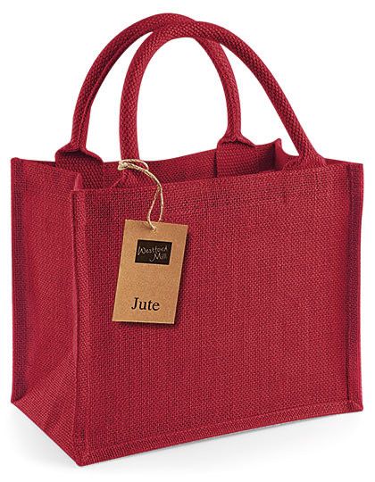 Jute Tasche rot
