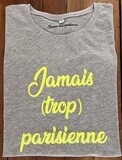 Le t-shirt gris &quot;jaune fluo&quot;