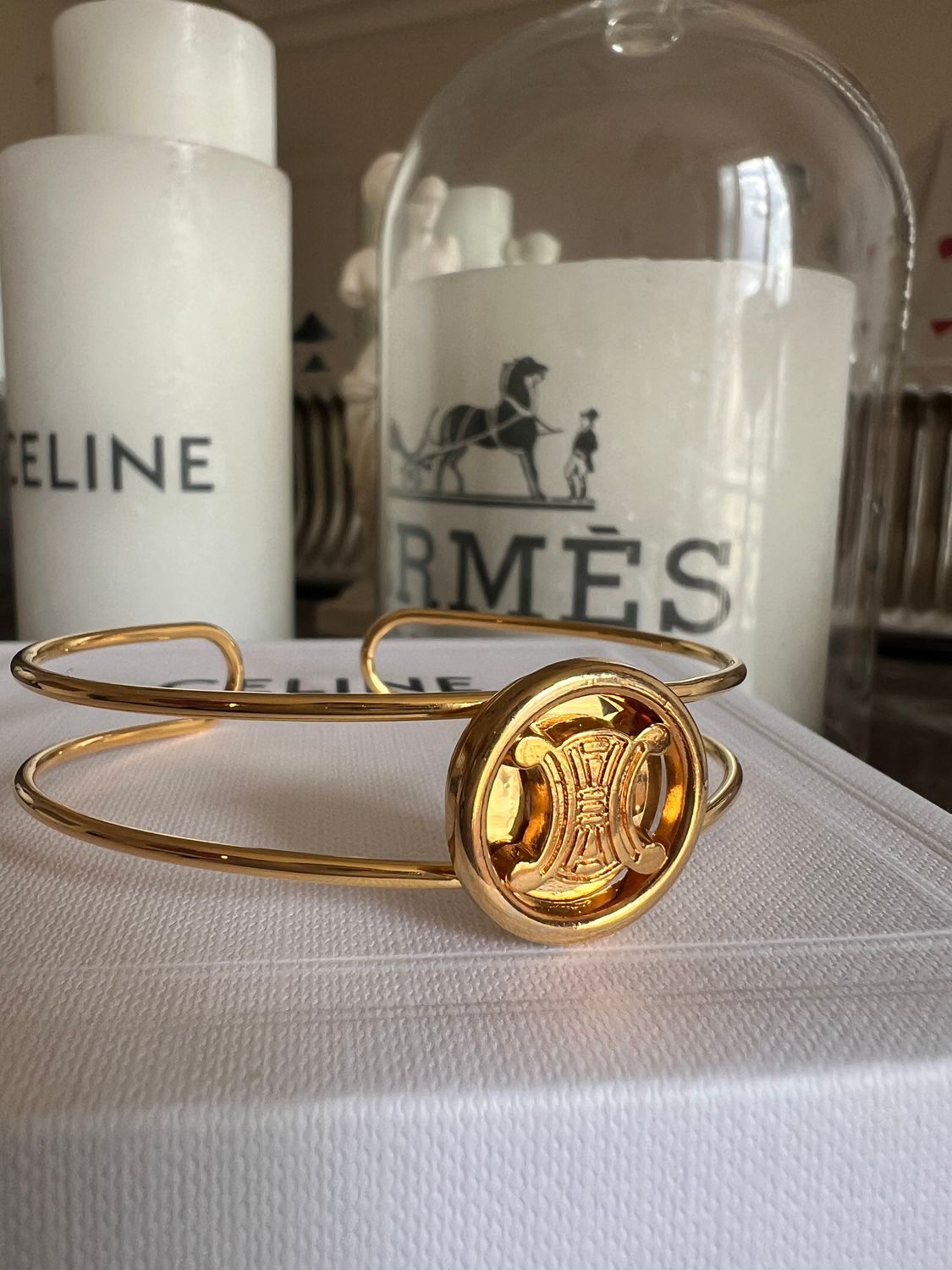 Bracelet jonc  upcyclé « Petit Triomphe » Céline