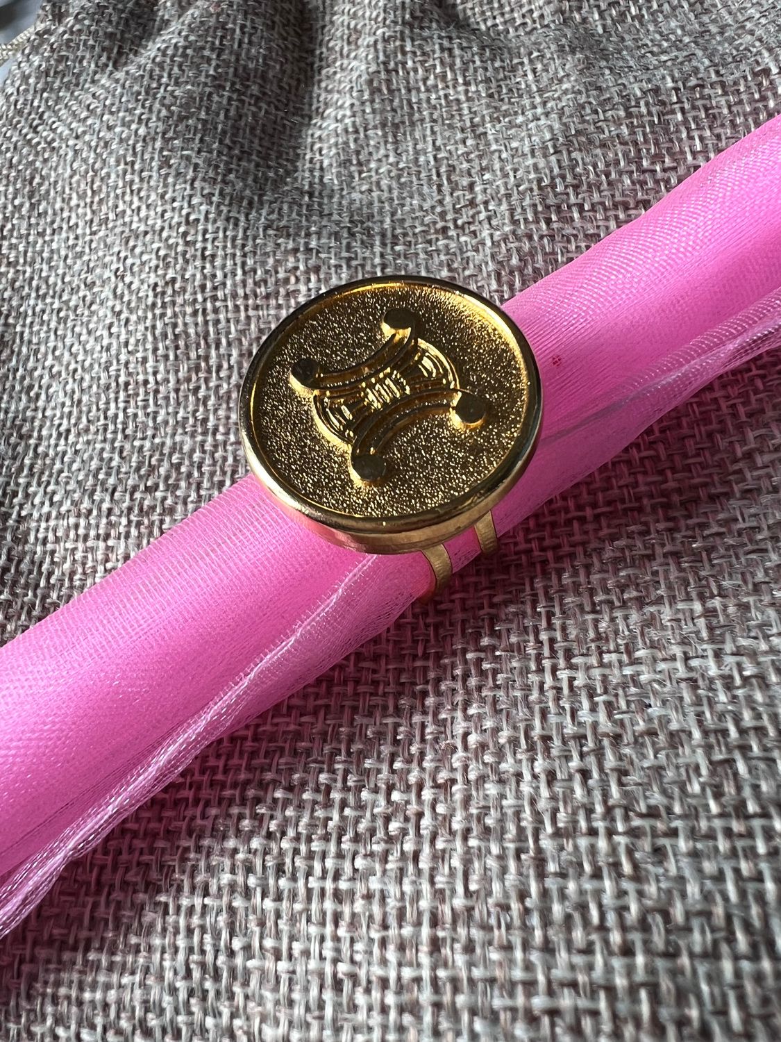 Bague upcyclée Triomphe Céline