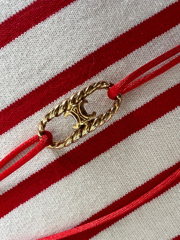Bracelet upcyclé Céline « torsade »