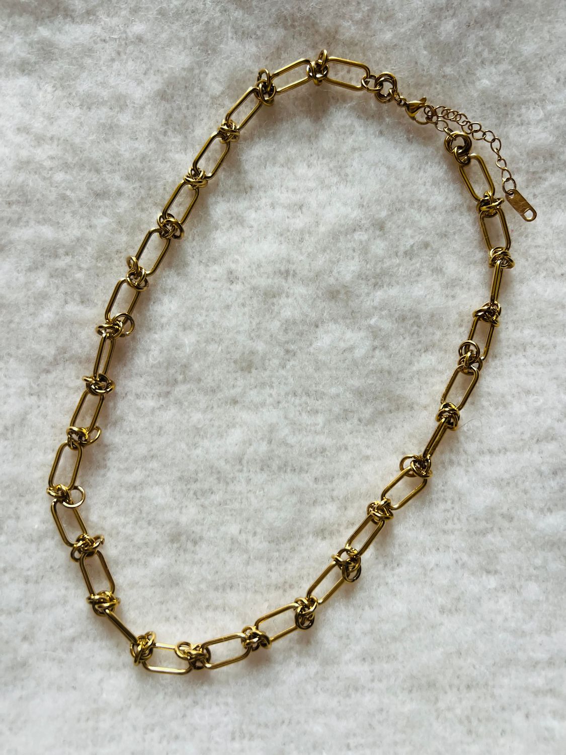 Collier maillons « noeuds »