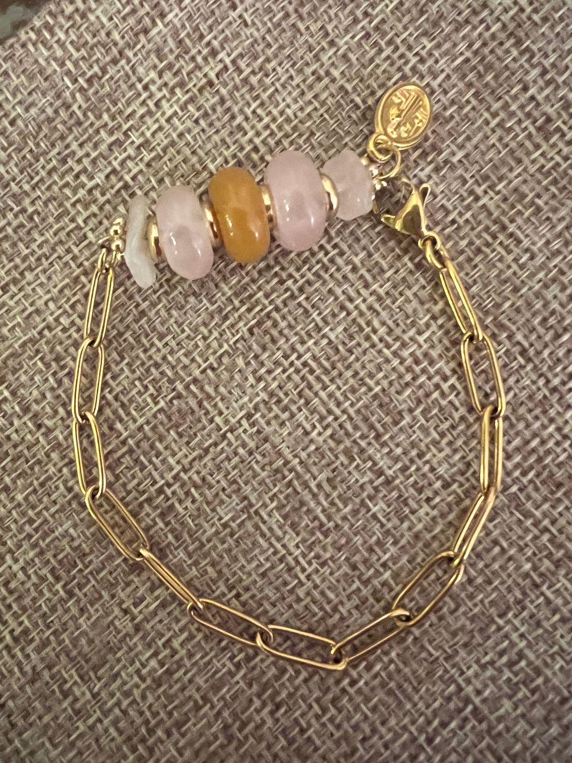 Bracelet Victoria quartz rose