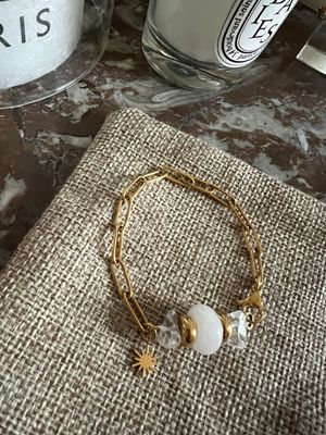 Bracelet Victoria jade blanc