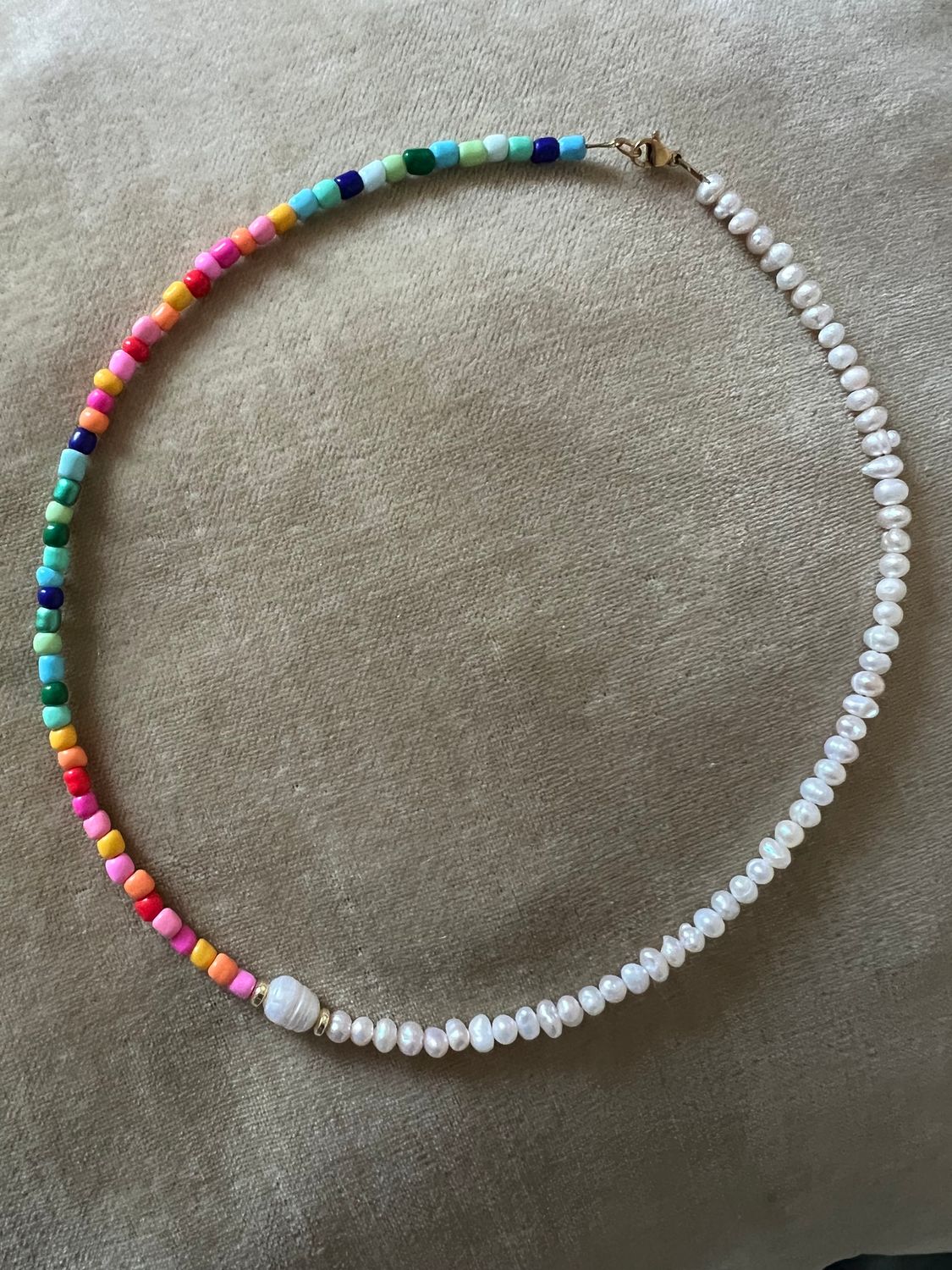 Collier Primavera &amp; rocailles