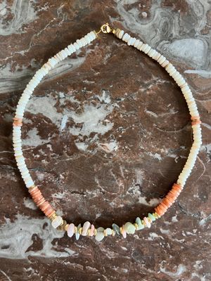 Collier Portofino peach beige