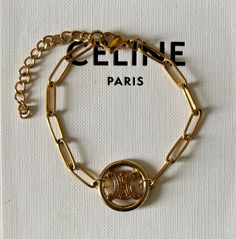 Bracelet upcyclé Céline chaîne