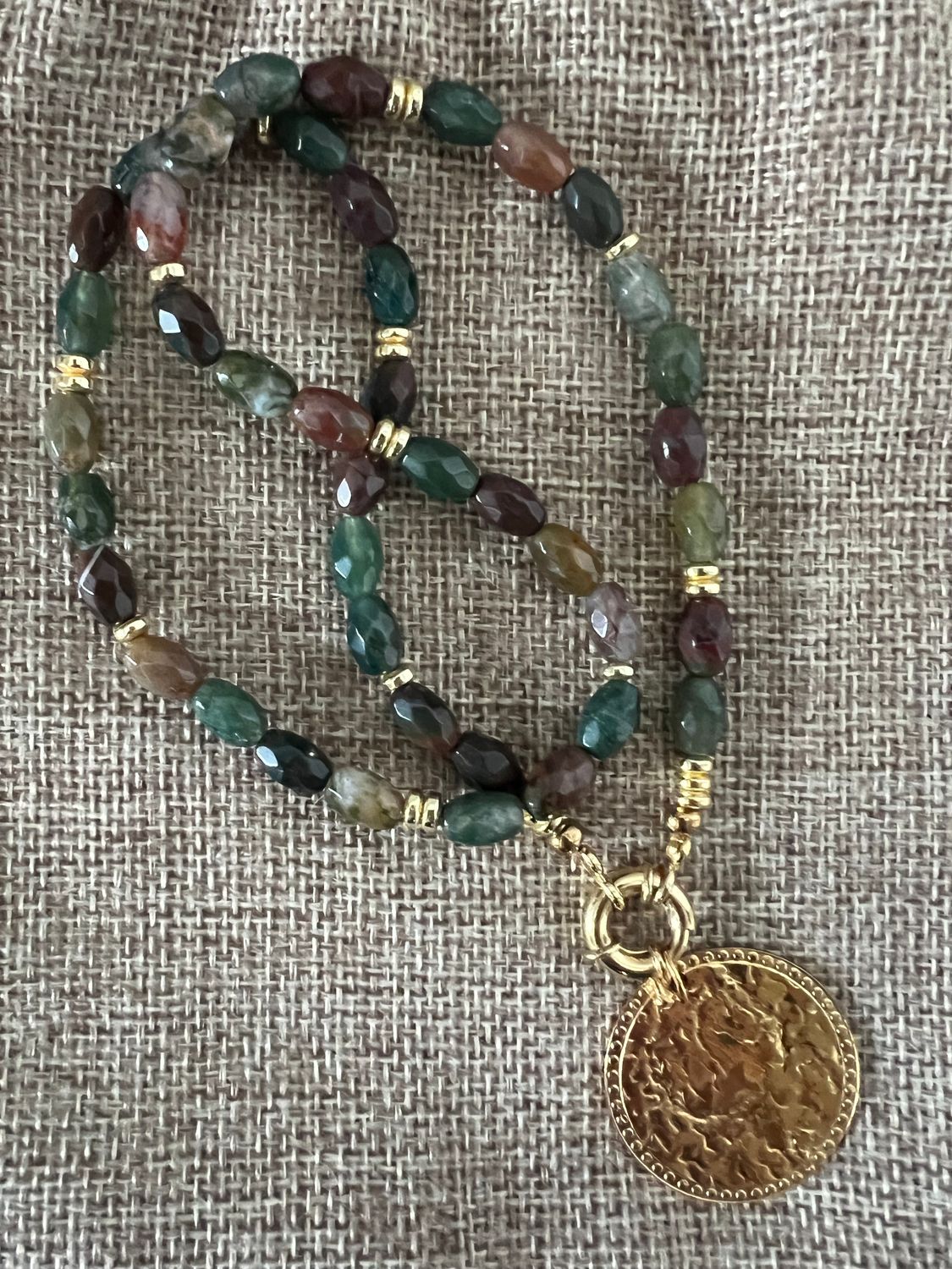 Collier Agates indiennes