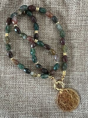 Collier Agates indiennes