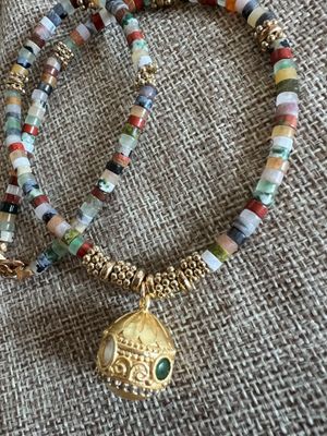 Collier Heishi Talisman