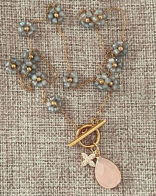 Collier Labradorite naturelle