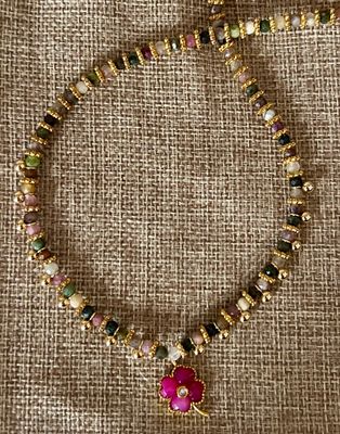 Collier Agates trèfle