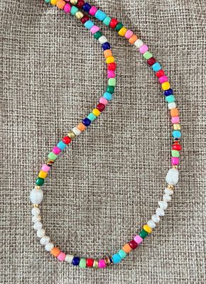 Collier Primavera multicolore