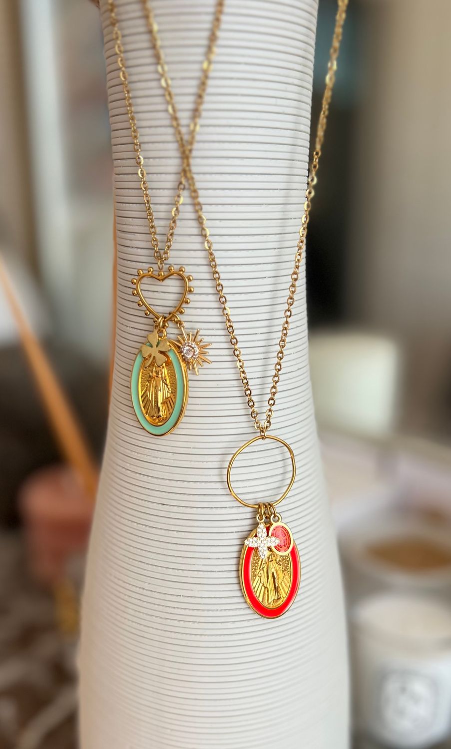 Collier Madone &amp; gri-gris