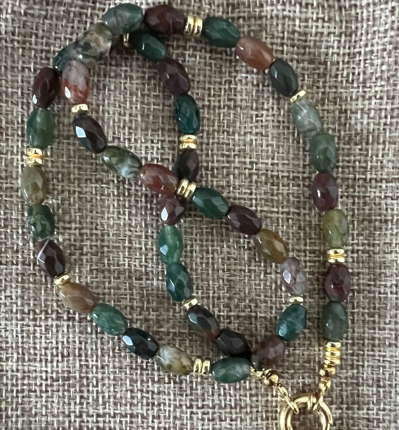 Collier Agates indiennes