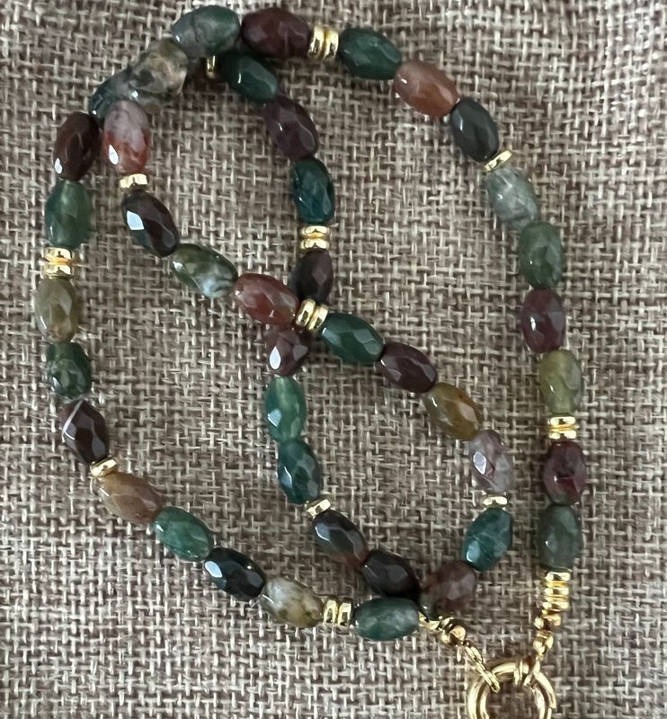 Collier Agates indiennes