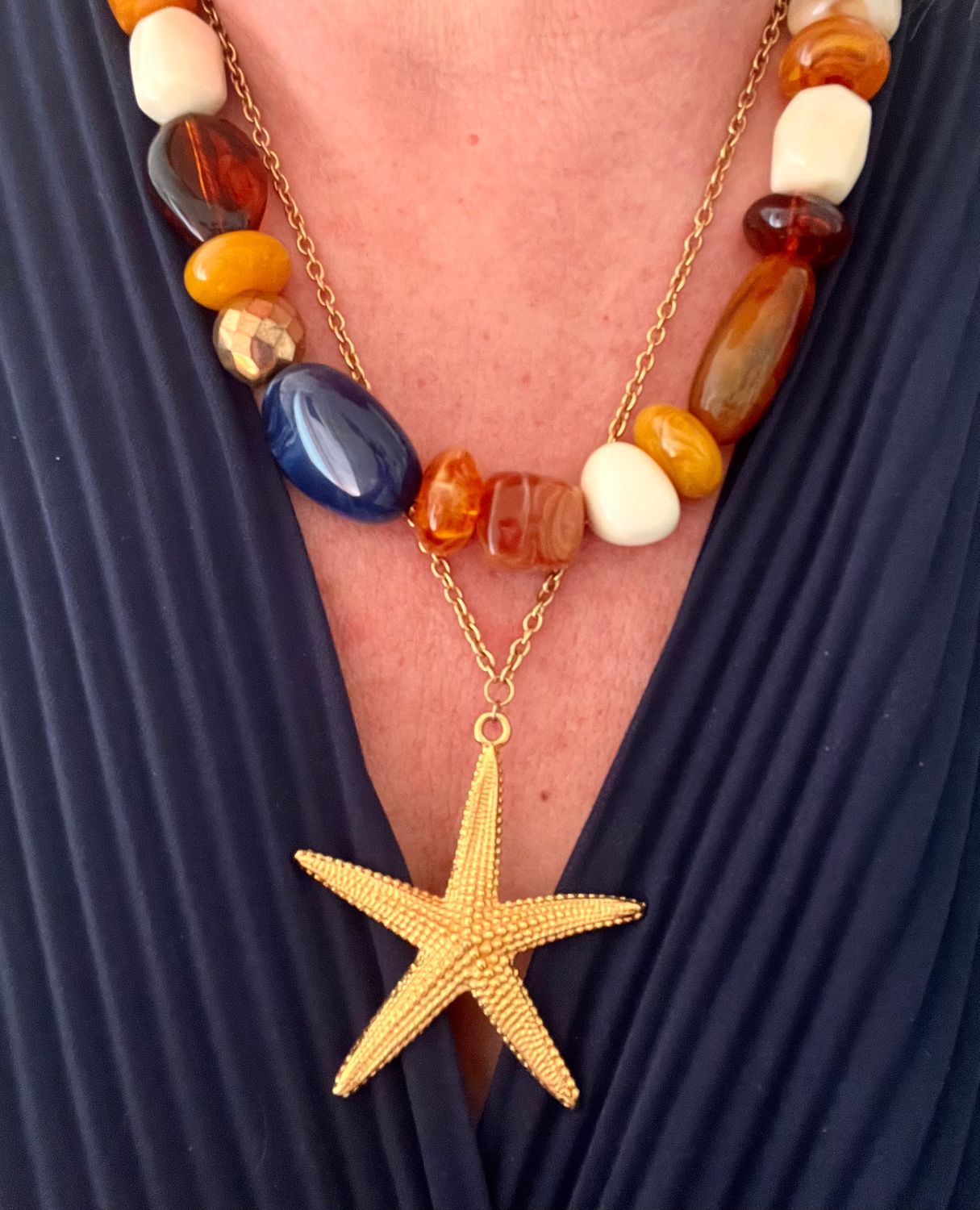 Collier Copacabana safran