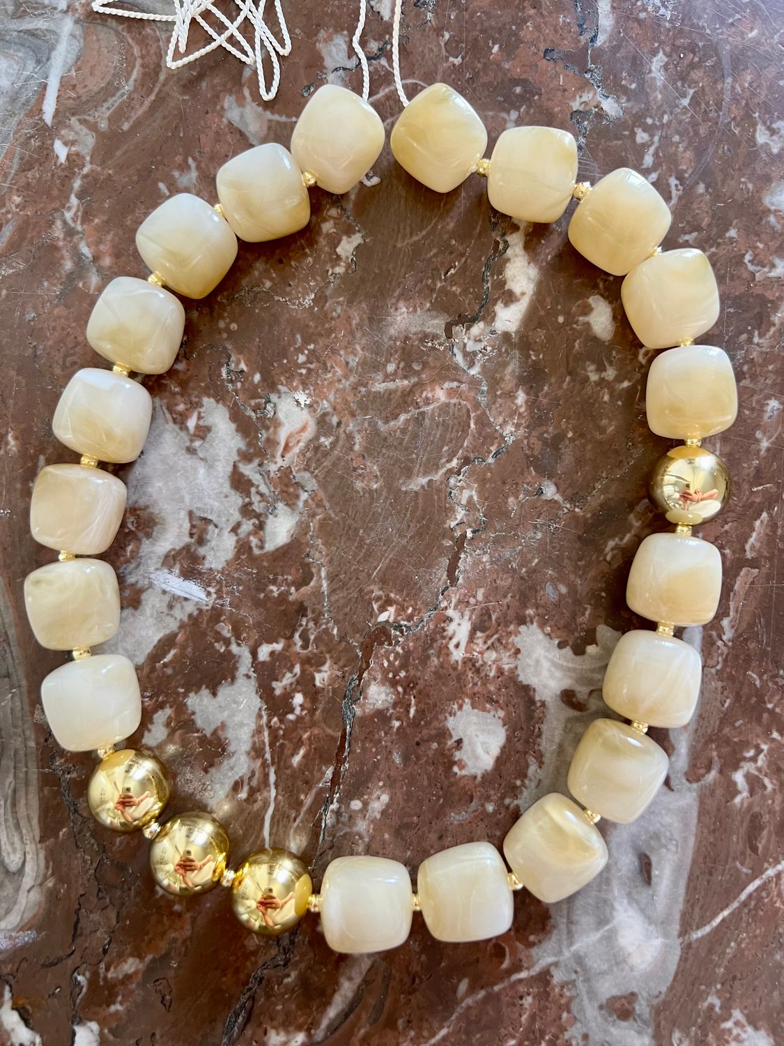 Collier Amalfi crème